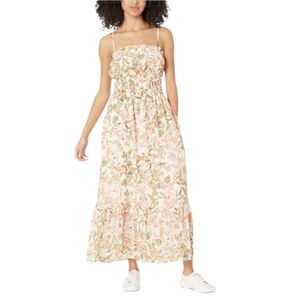 Lost + Wander Women's White And Orange Floral Maxi Dress Size S